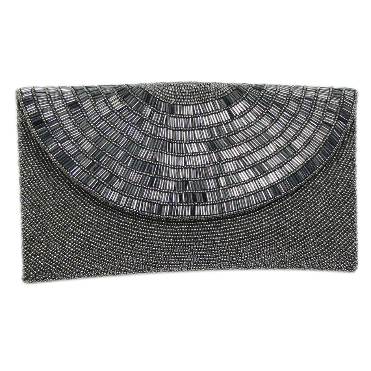 Round Flap Art Deco Clutch