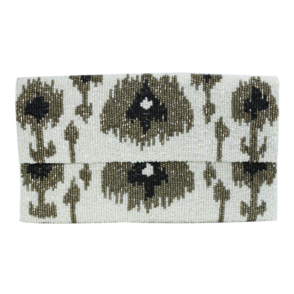 Flap Clutch Ikat Pattern