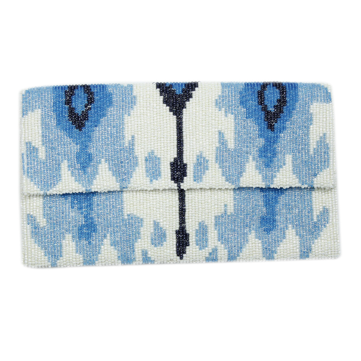 Flap Clutch Ikat Pattern