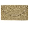 Fully Beaded Fold Over Clutch