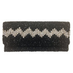 Fully Beaded Fold Over Clutch