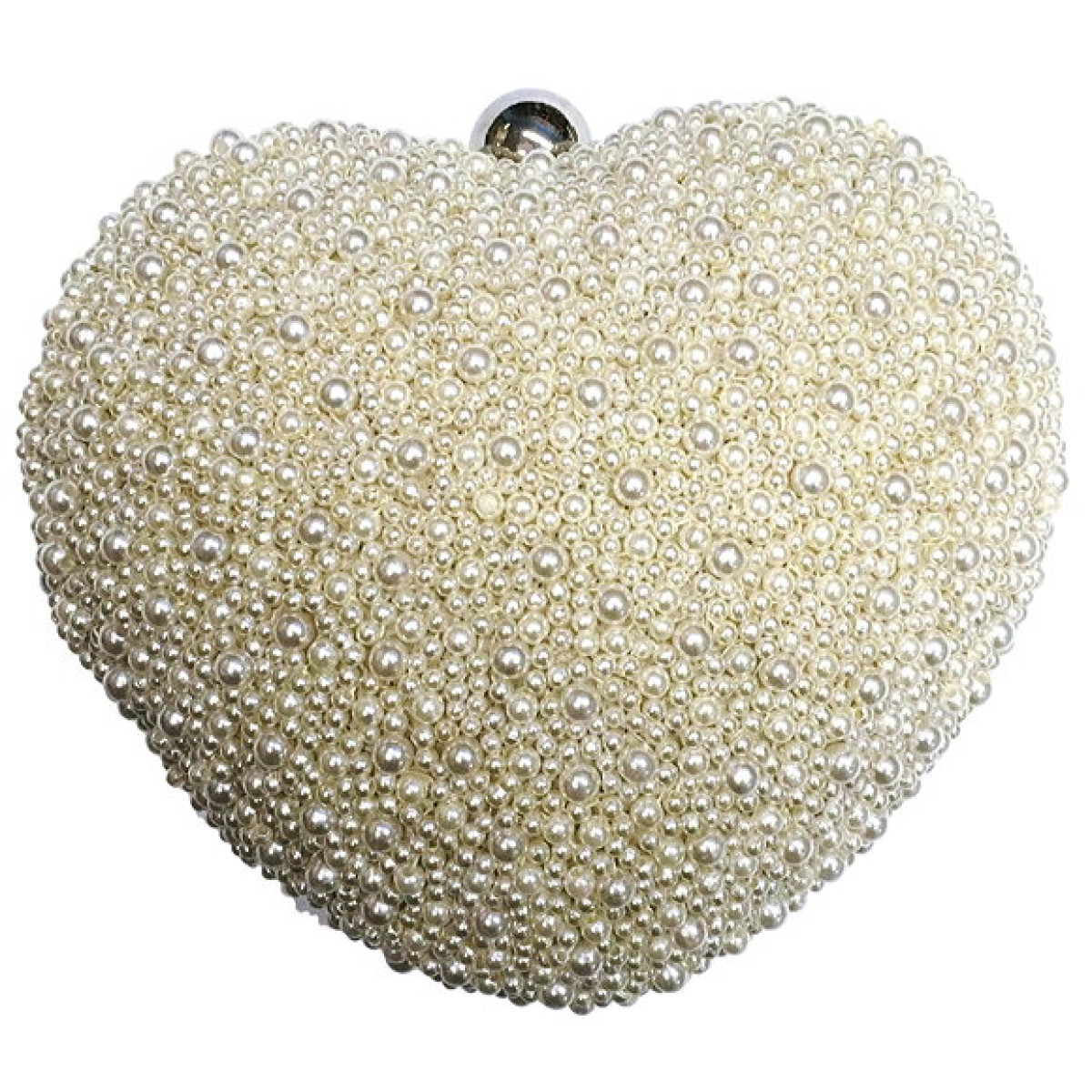 Fully Beaded Heart Purse