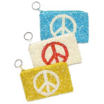 Fully Beaded Peace Bag