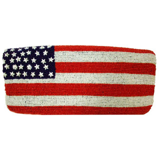 Fully Beaded US Flag Bag