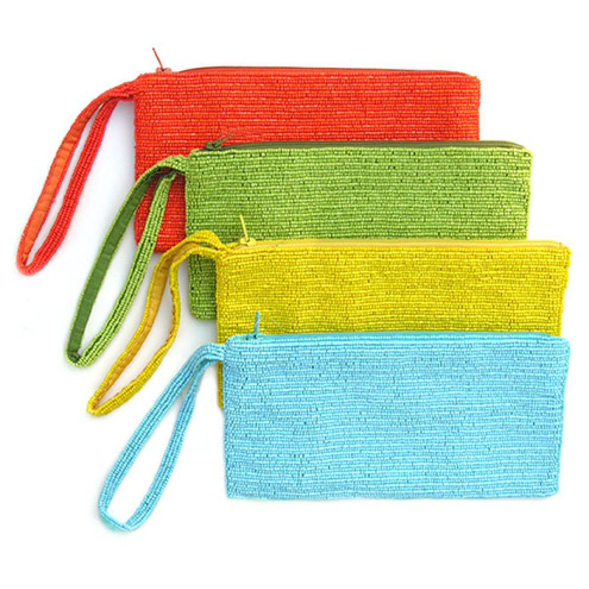 Fully Beaded Zipper Bag