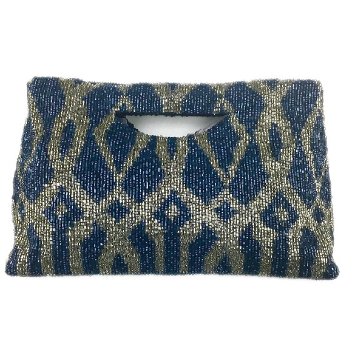 Geometric Print Tote Cut Out Handle Small