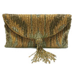 Ikat Tassel Clutch
