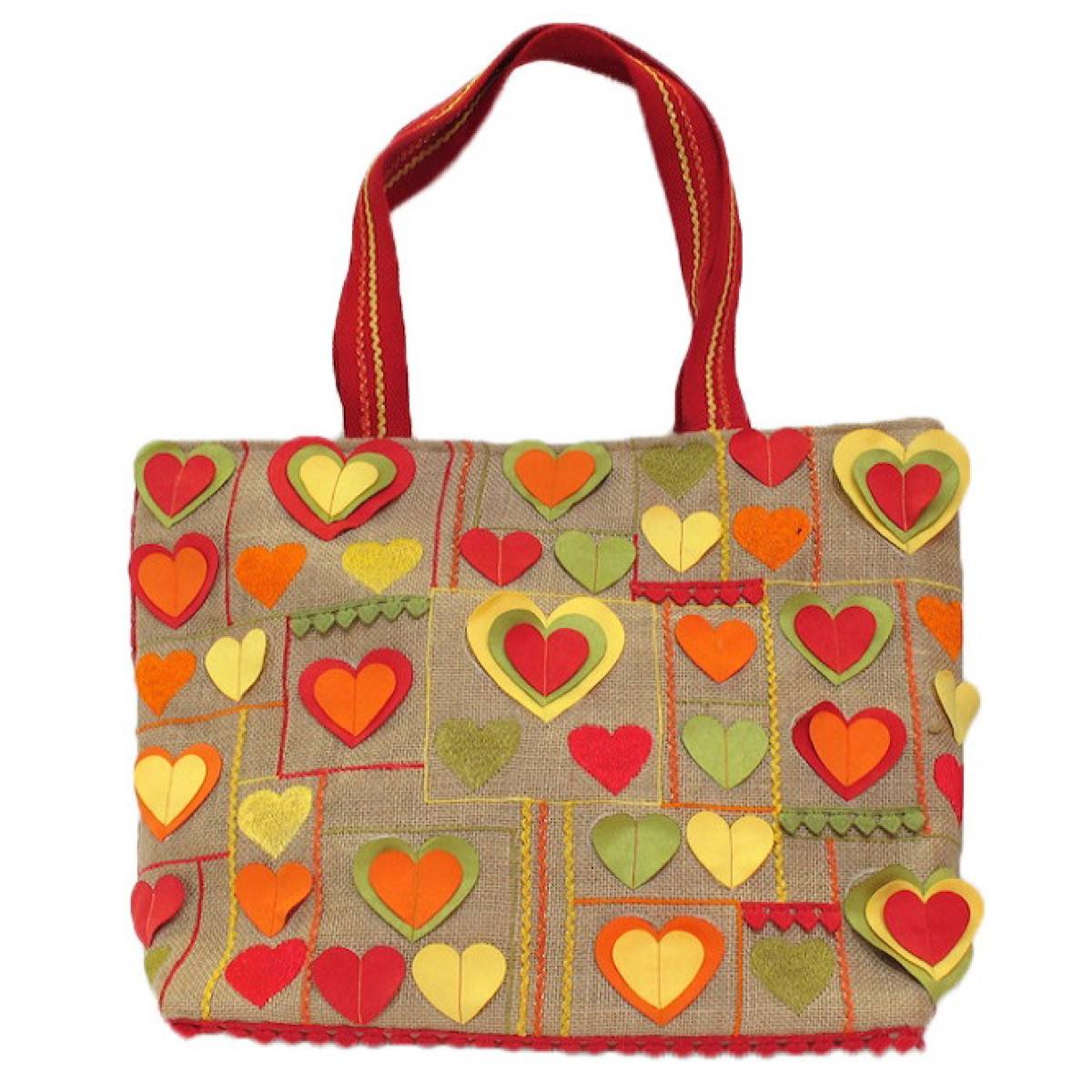 Jute Embroidered Tote