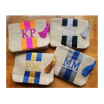 Jute Stripe Monogram W/Tassel