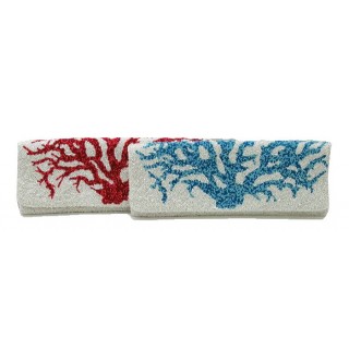 Long Fold Over Clutch Coral Reef