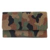 Camouflage Beaded Large Clutch