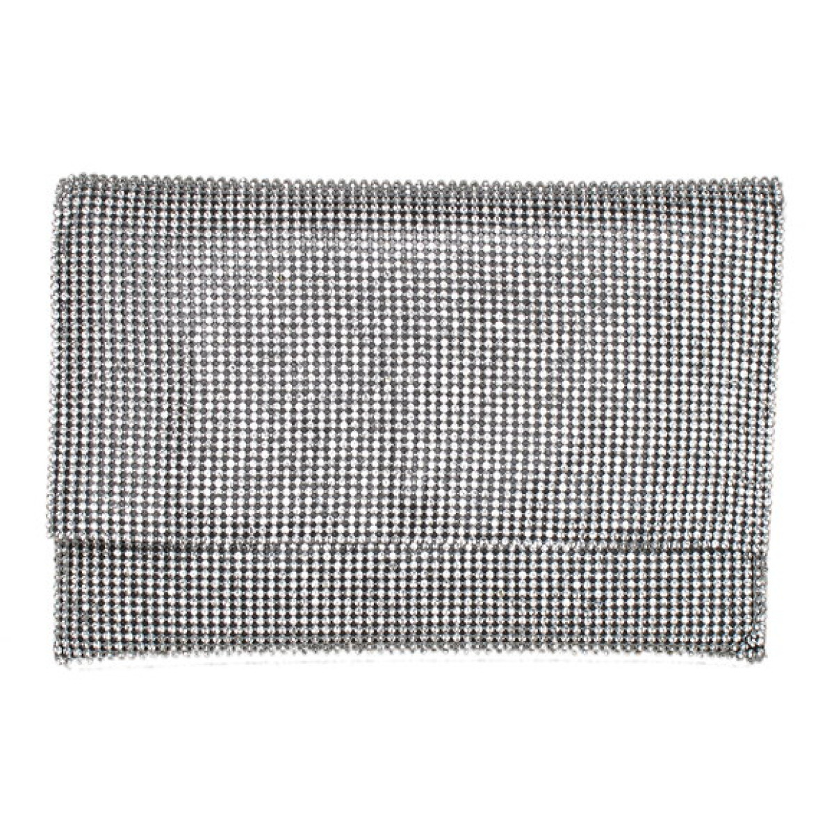 Medium Envelope Crystal Mesh Clutch