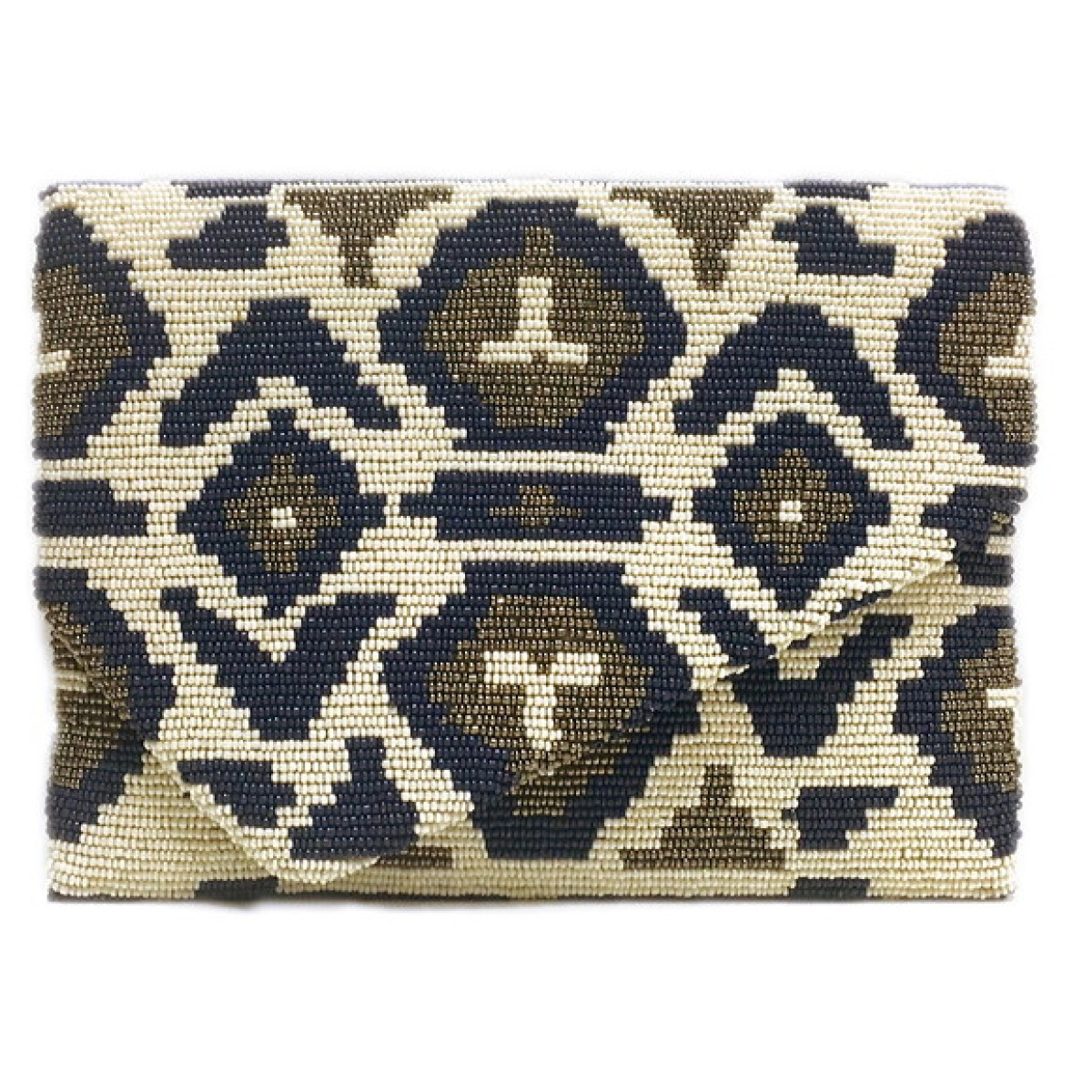 Medium v Flap Clutch Print