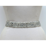 Narrow Mixed Bead & Scattered Crystal Belt