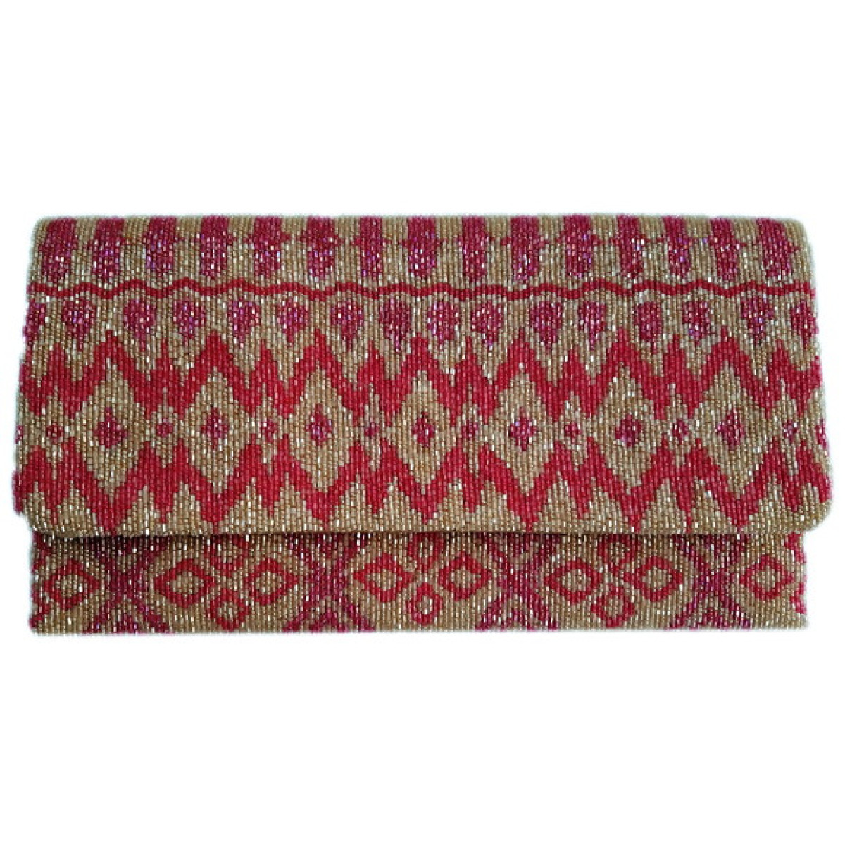 Oversize Diamond Ikat Clutch