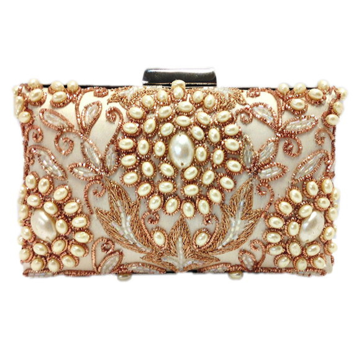 Pearl Flowers Box Bag 