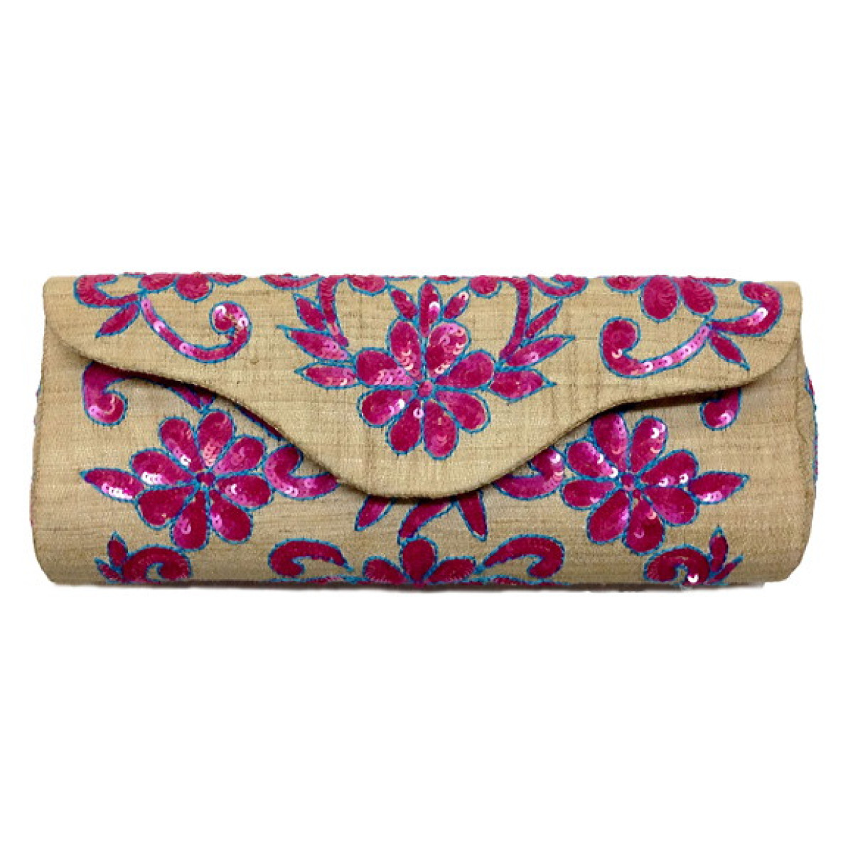 Purse with Floral Sequin