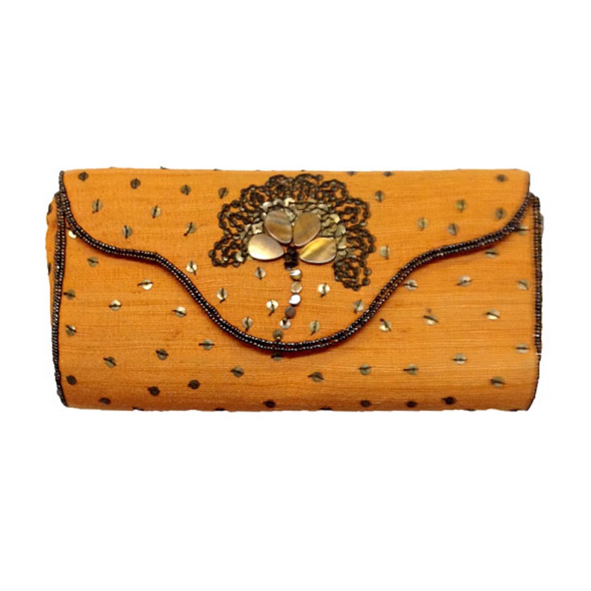Purse with Flower Motif