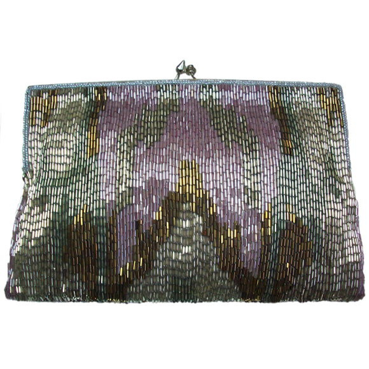 Rectangle IKAT Print Clutch
