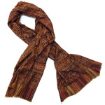 Reversible Woven Wool / Cotton Blend Shawl