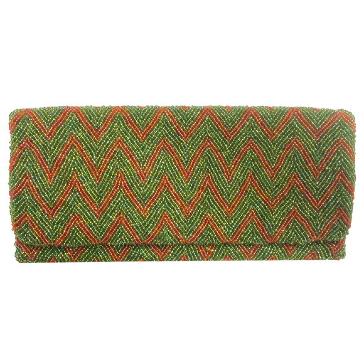 Seed Bead Chevron Clutch