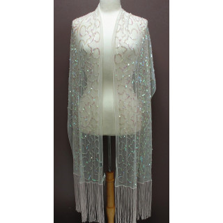 Sequin Swirl Frnge Wrap