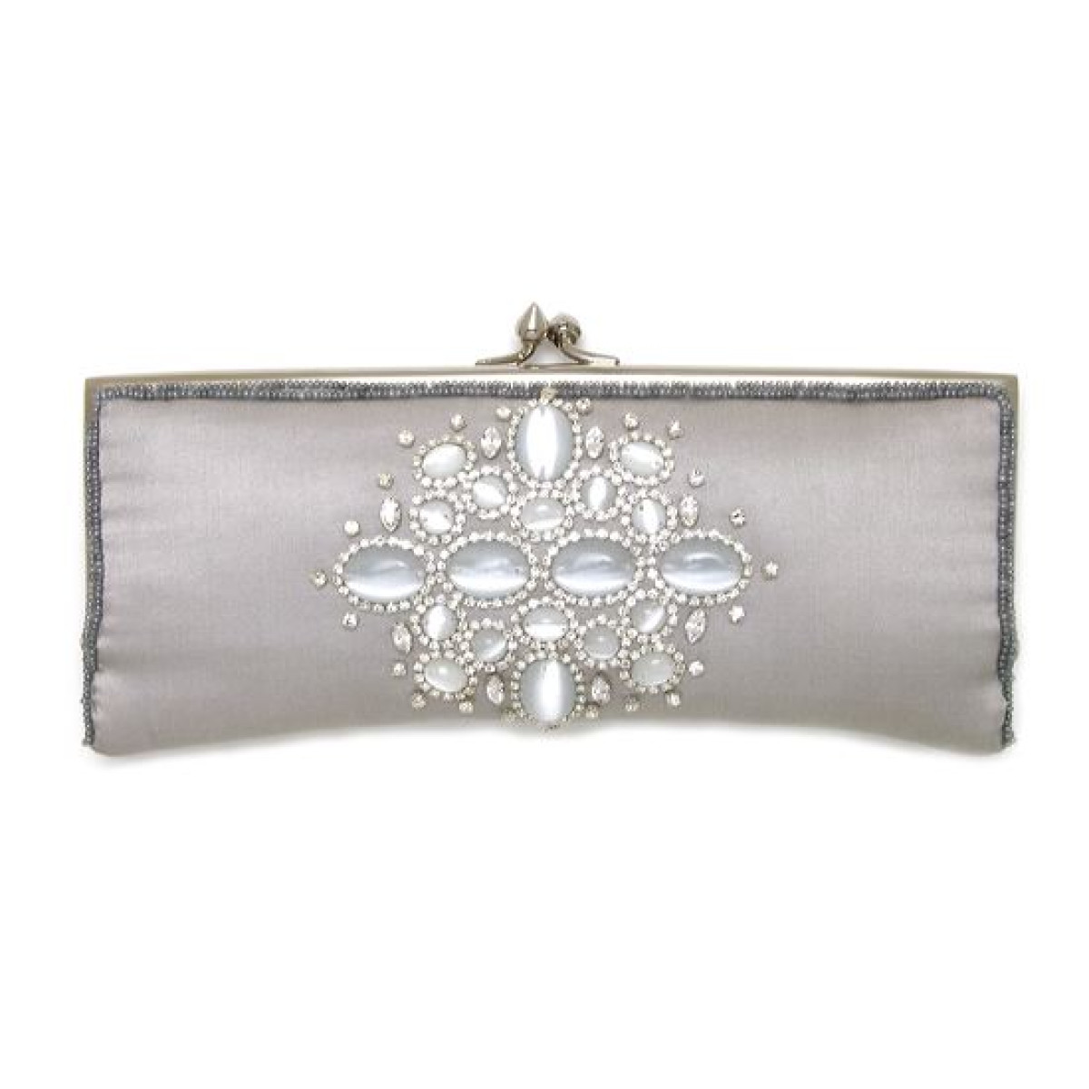 Silk clutch with Stones