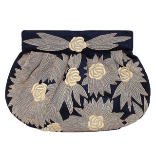 Silk Embroidered Clutch Silk Embroidered Clutch