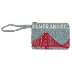 Small Wrist Pouch San Francisco Logo