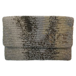 Tie Dye Large Monogram Clutch