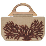 Tote Jute with Coral Reef Motif