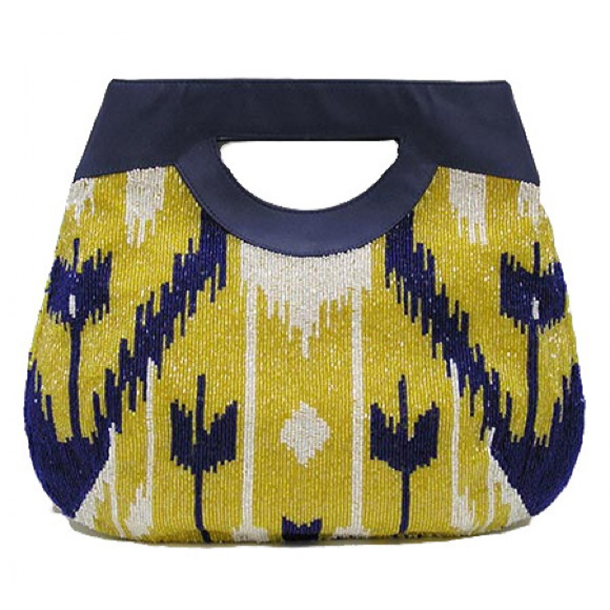 Tote with Ikat Pattern
