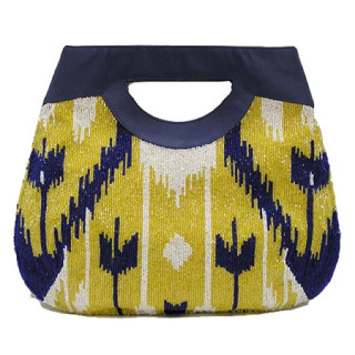 Tote with Ikat Pattern Tote with Ikat Pattern
