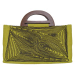 Tote Wooden Handle and Caviar Beads