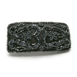 Wide Beaded Barrette
