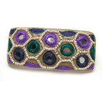 Wide Beaded Barrette