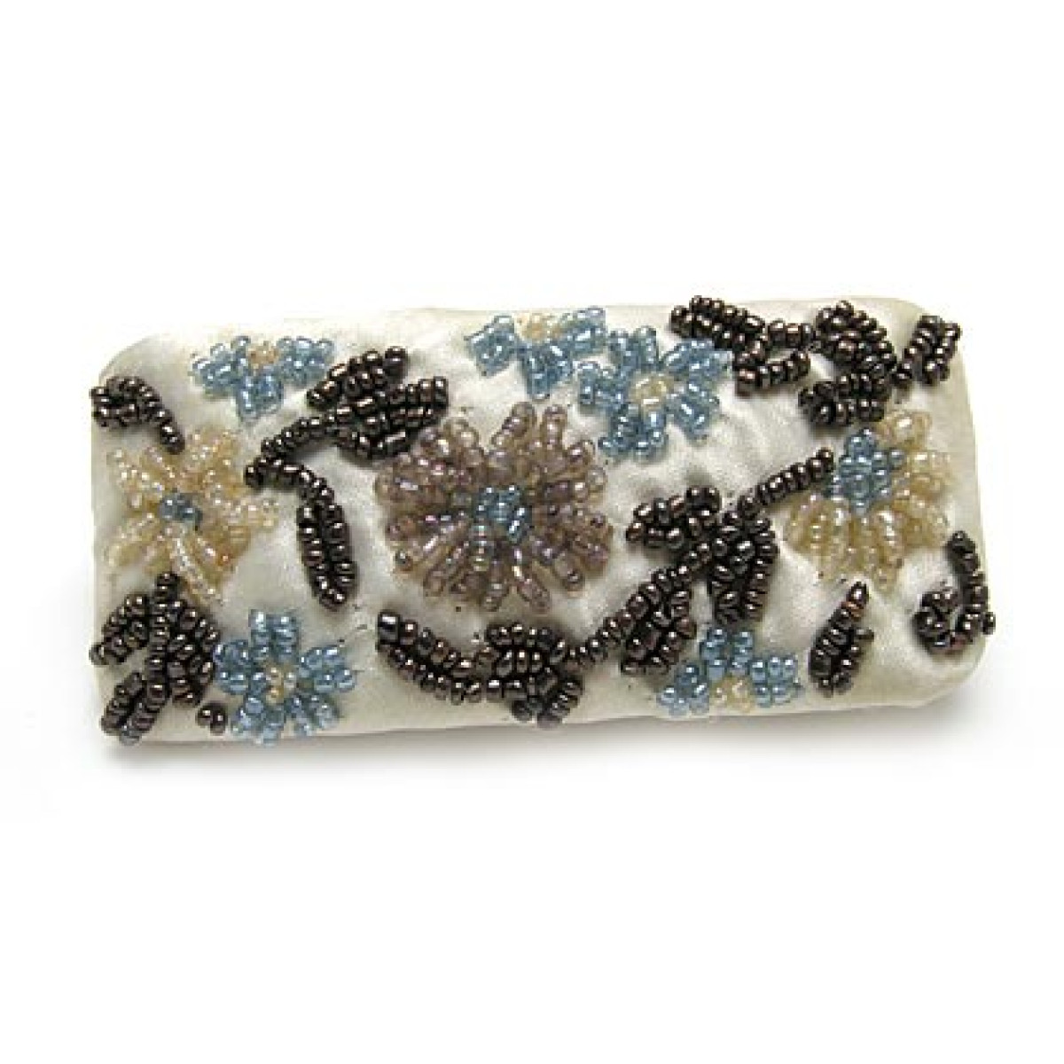 Wide Beaded Barrette