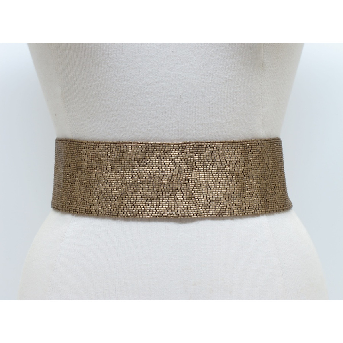 Wide Bugle Bead Belt