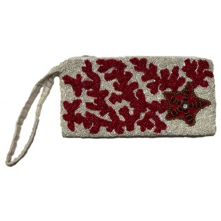 Wristlet with Coral Reef & Starfish
