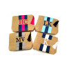 Jute Stripe Monogram W/Tassel