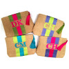 Jute Stripe Monogram W/Tassel